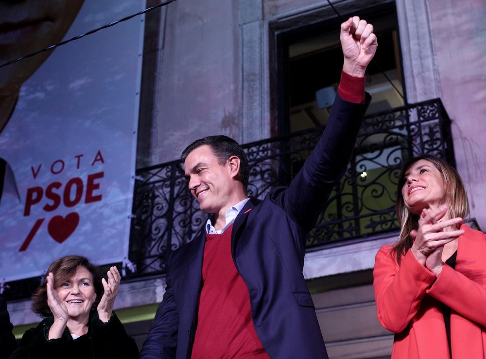 El candidat Pedro Sánchez ha perdut tres escons i més de 700.000 vots respecte a les eleccions del 28 d'abril. / EDUARDO PARRA / EUROPA PRESS