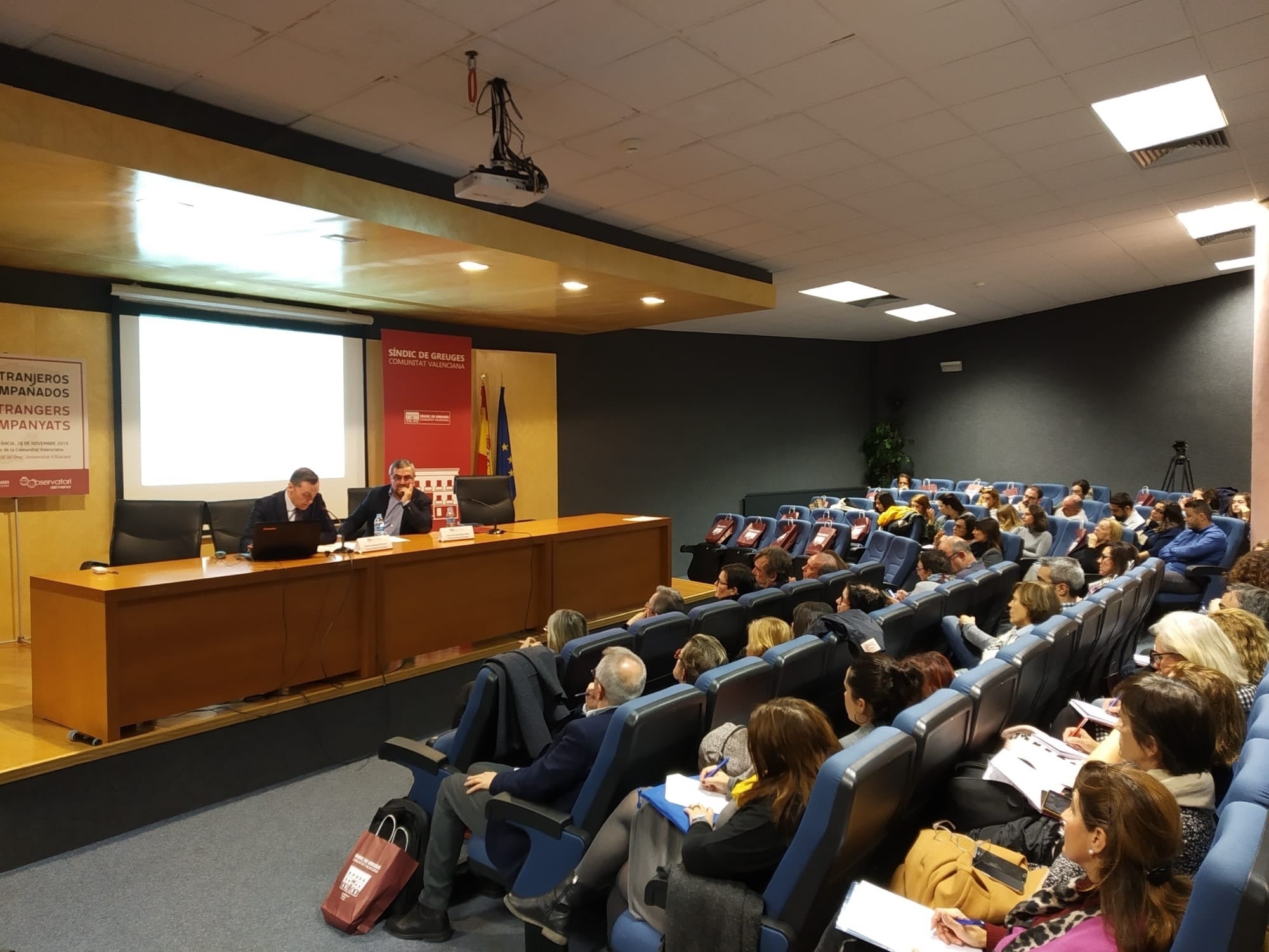 El síndic ha participat en la jornada commemorativa del Dia Internacional de la Infància 2019 en la Universitat d'Alacant. / EUROPA PRESS 