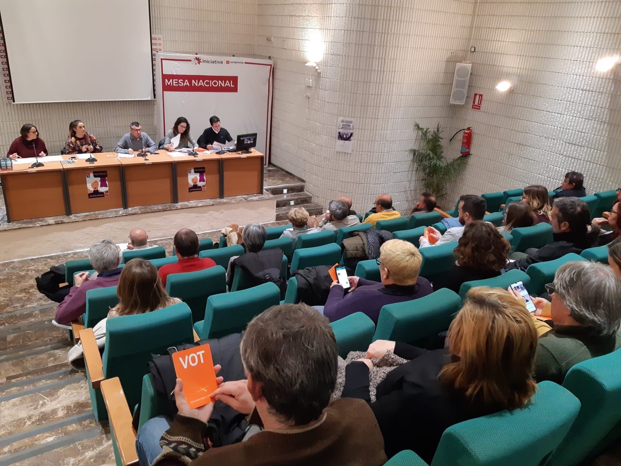 Iniciativa ha celebrat la seua Mesa Nacional aquest dissabte. / EP