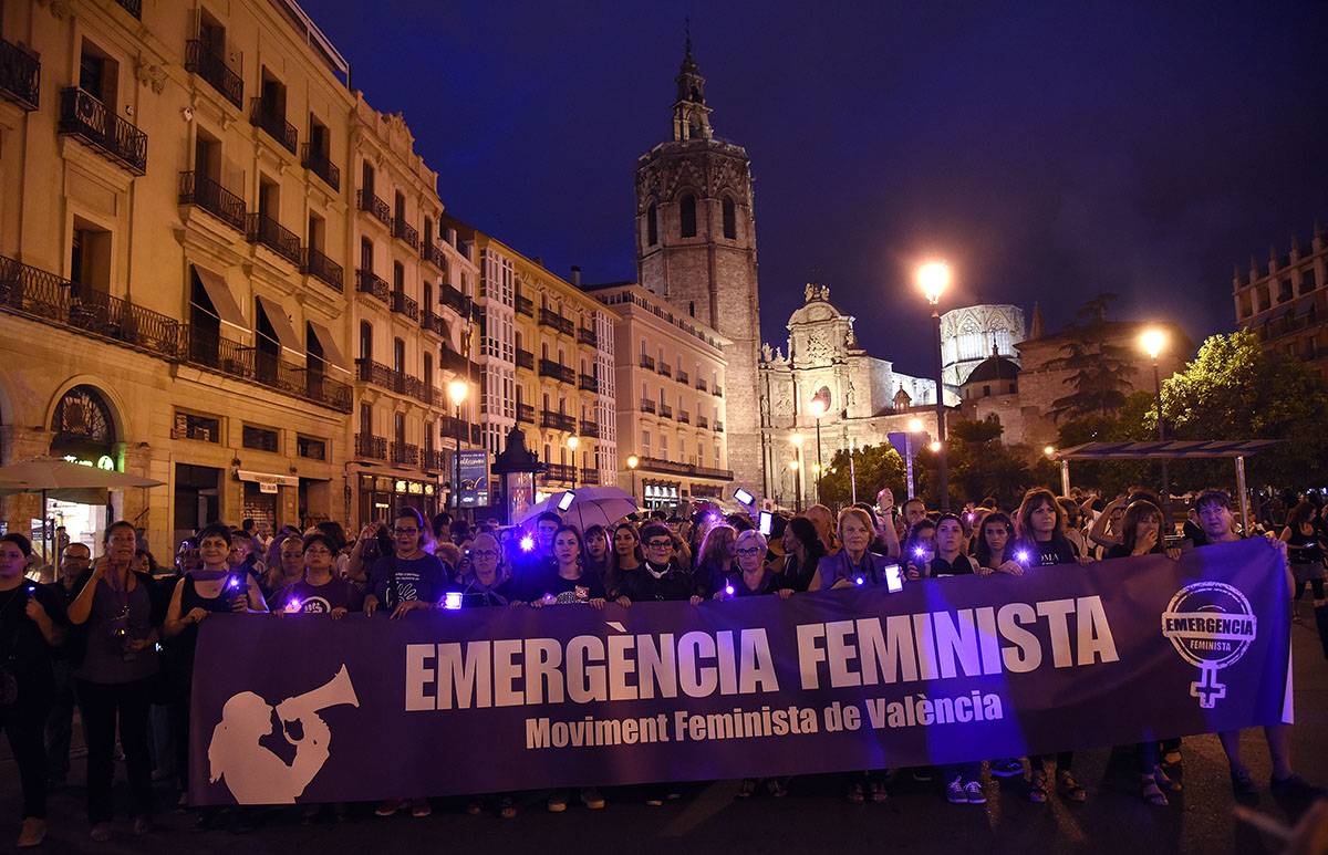 El feminisme va manifestar-se a tot l'Estat el passat 20 de setembre davant el repunt d'assassinats masclistes. / DANIEL GARCÍA-SALA