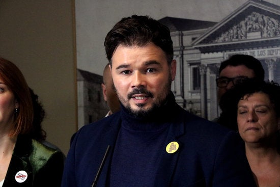 Rufián ha insistit en les dificultats del diàleg després de la sentència als líders independentistes. / ACN