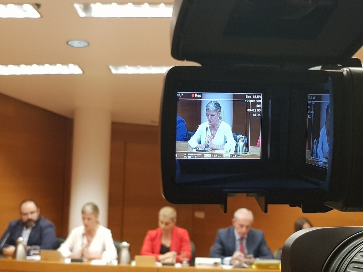 La consellera Gabriela Bravo ha exposat aquest dilluns a les Corts els seus pressuposts per al 2020, que ascendeixen a 505,5 milions d'euros, un 1,9% més que en aquest exercici. / GVA