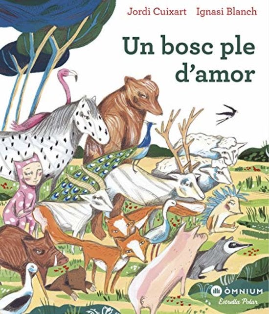 'Un bosc ple d'amor' explica les aventures d'un eriçó malcarat que impedeix que una oreneta faça el seu niu en un bosc frondós i ple de vida. Davant d'aquesta situació injusta, tots els habitants de l'indret es manifestaran pacíficament perquè l'eriçó canvie l'actitud.