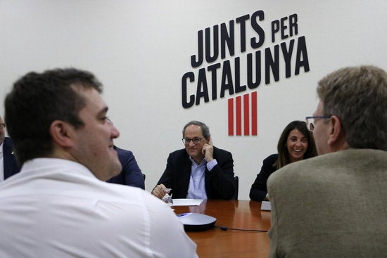 El partit que presideix David Bonvehí tanca files amb Laura Borràs. i confia en les gestions i decisions de JxCat al Congrés. / MARTA SIERRA, ACN 