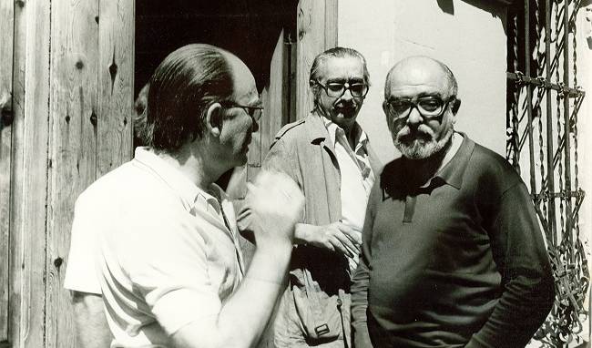 Vicent Ventura amb Joan Fuster i Vicent Andrés Estellés