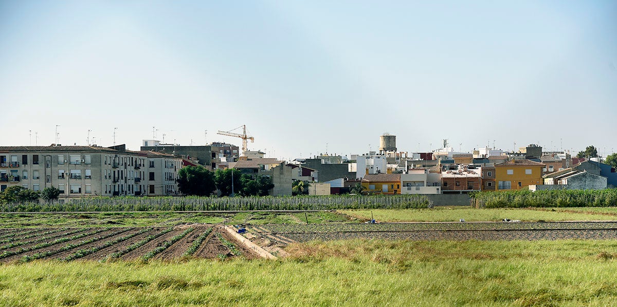 La moció es presentarà els dies vinents a proposta de la secretària de Medi Ambient, Carmen Antequera, qui ha manifestat que les polítiques de protecció del territori 'són les millors palanques de lluita contra el canvi climàtic'. En la imatge, horta d'Alboraia afectada pel PGE. / DANIEL GARCÍA-SALA