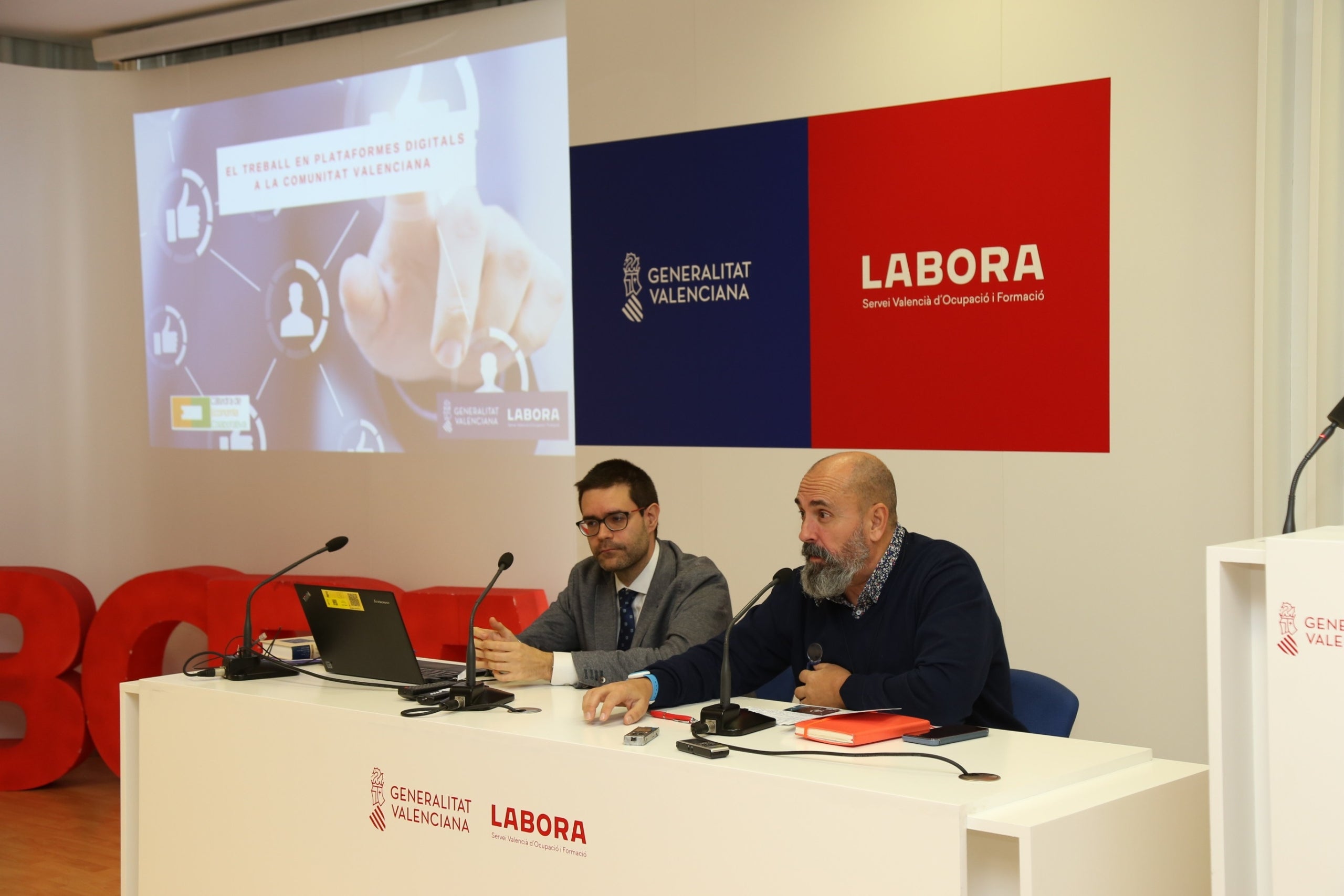 Labora ha presentat l'informe 'El treball en plataformes digitals'. / EP 