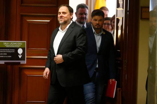 Els serveis jurídics de l'Estat no creuen que s'haja d'anul·lar la sentència, que condemna Junqueras a 13 anys de presó per delictes de sedició i malversació, però consideren que la sala penal de l'alt tribunal espanyol ha de demanar l'autorització del Parlament Europeu per a executar-la. Imatge d'arxiu. 