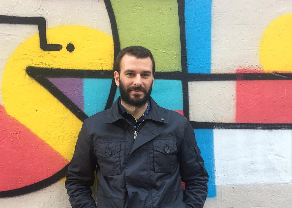 Salva Almenar durant l'entrevista