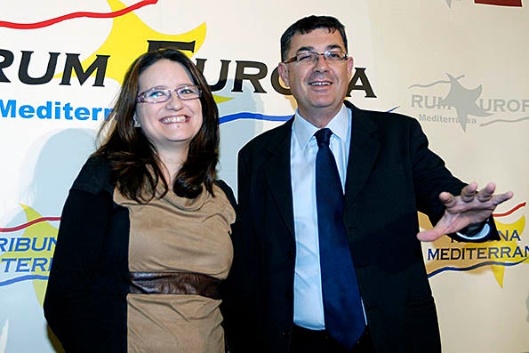 Mónica Oltra i Enric Morera en una imatge d'arxiu