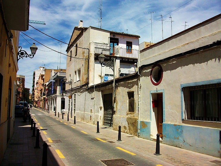 Carrer d'Alegret, al barri de Benimaclet