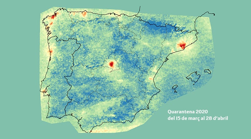 El País Valencià lidera la baixada de contaminació a Espanya amb un 68% entre el 14 de març i el 30 d'abril