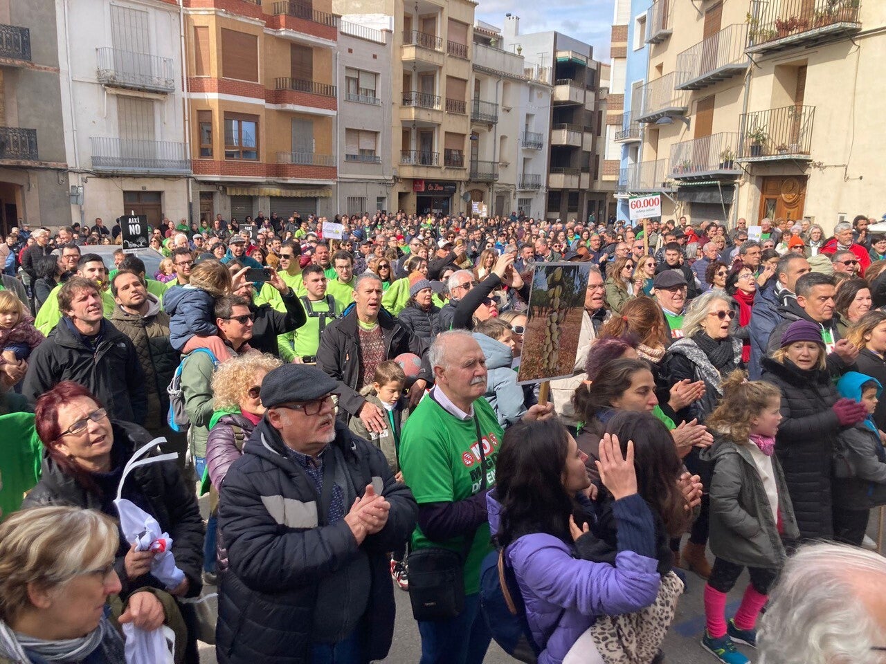 Manifestació a les Coves de Vinromà contra el Magda en una imatge d'arxiu