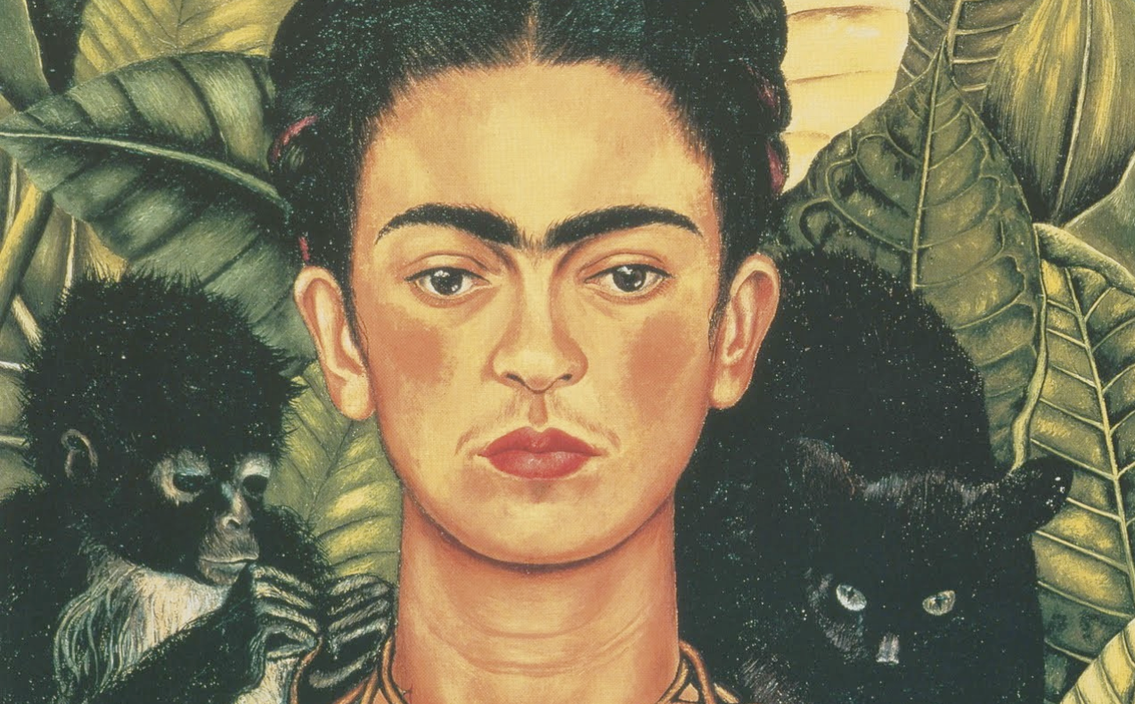 Frida Kahlo, 'Autoretrat amb collar d'espines' (detall), 1940