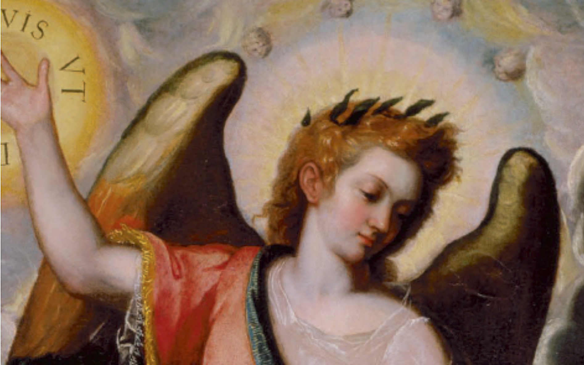 'Sant Miquel Arcàngel' (detall), 'Retaule de les Ànimes', 1602, de Joan Sarinyena, abans atribuït a Margarida Macip