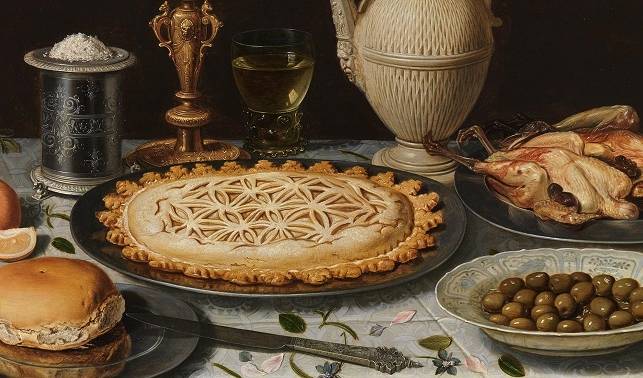 Clara Peeters, 'Taula' (detall), ca.1611. Oli sobre taula. Museu del Prado, Madrid