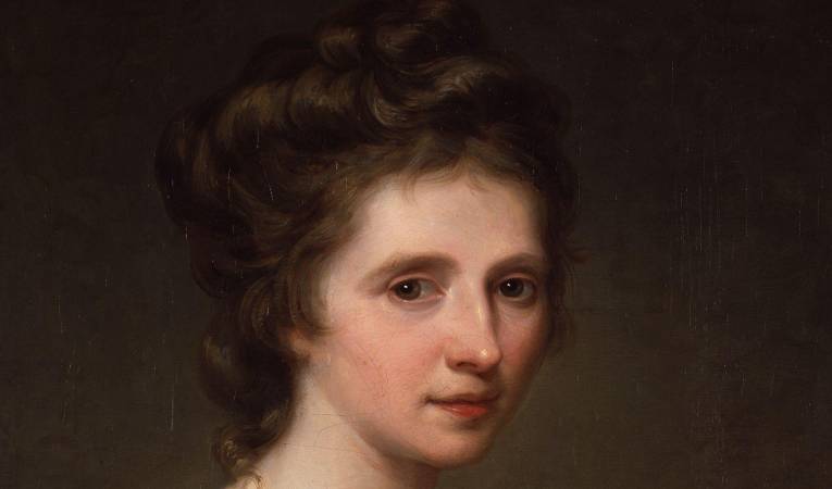 Angelica Kauffmann, 'Autoretrat' (detal), 1770-75. Oli sobre llenç