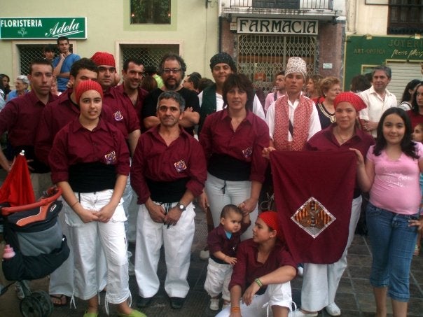 Castellers en terra de muixerangues