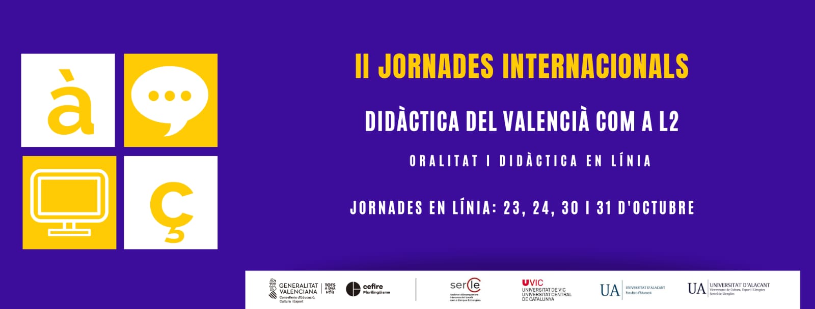 Les  II Jornades Internacionals de Didàctica del Valencià com a L2 posen el focus en l’oralitat i la didàctica en línia