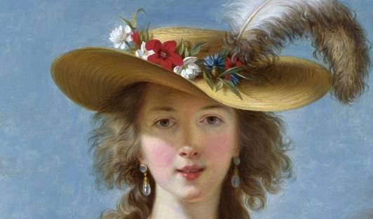 Élisabeth Vigée Le Brun 'Autoretrat amb capell de palla' (detall), 1782