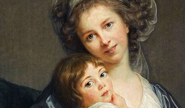 Élisabeth Vigée Le Brun, 'Madame Vigée Le Brun amb la seua filla Julie' (detall), 1786