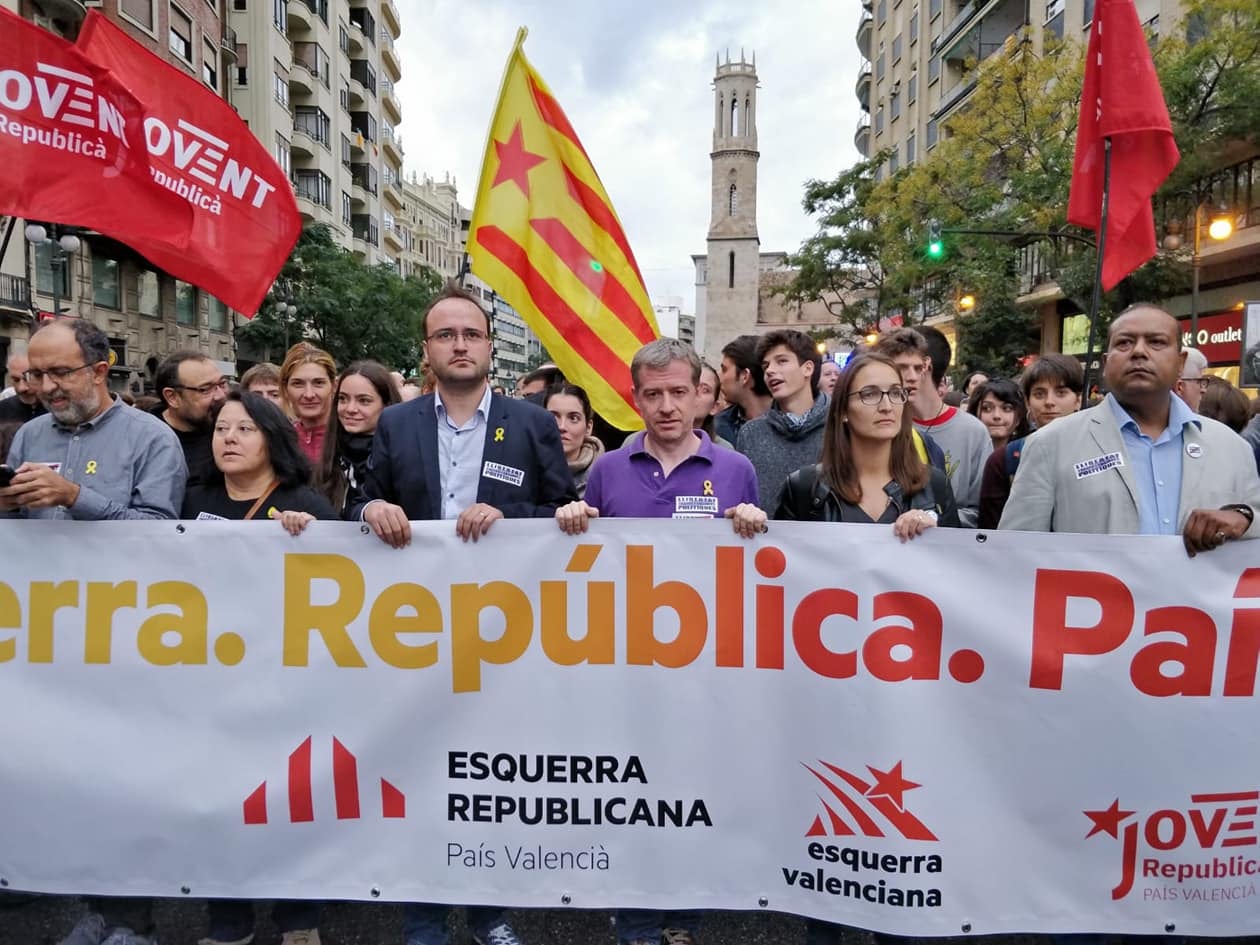ERPV a la manifestació del 9 d'octubre de 2018