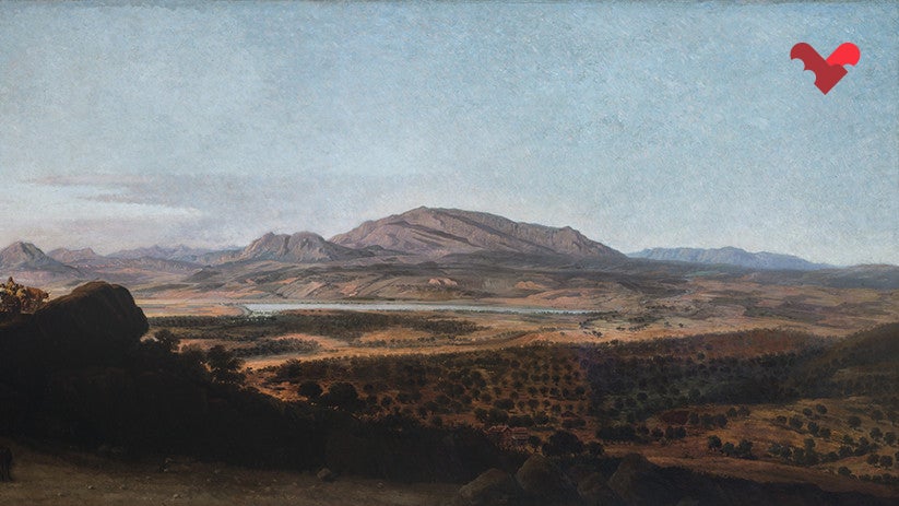 Manuel Barrón, 'Paisatge de la Serra de Ronda', 1860. Oli sobre llenç