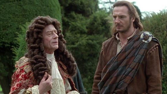 "El prestador i el prestatari", fotograma de ROB ROY (1995)