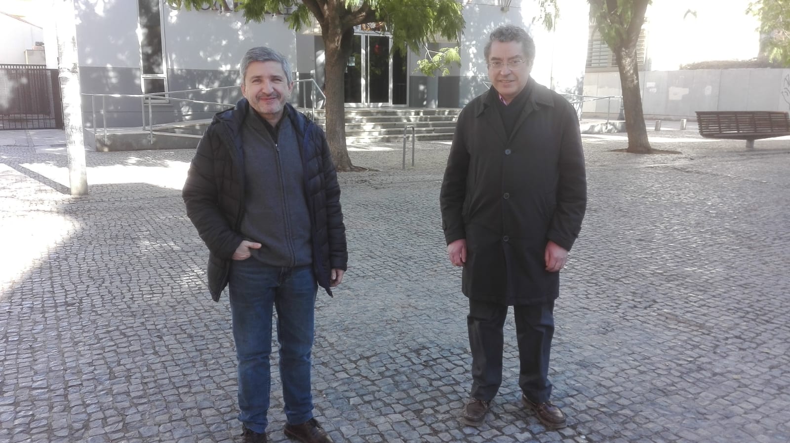 Moisès Vizcaino, editor de Diari La Veu i Nosaltres La Veu, i Manuel Carceller, delegat de Plataforma per la Llengua al País Valencià
