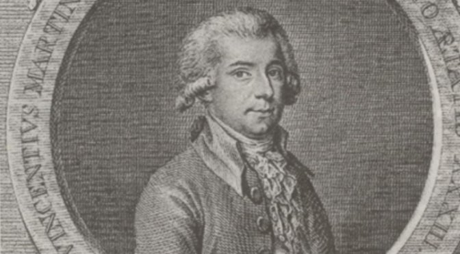 Tal dia com hui del 1754 va morir el compositor Vicent Martín i Soler a Sant Petersburg