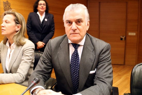 L'extresorer del PP Luis Bárcenas compareix a la comissió d'investigació sobre la gestió de Fira València a les Corts Valencianes