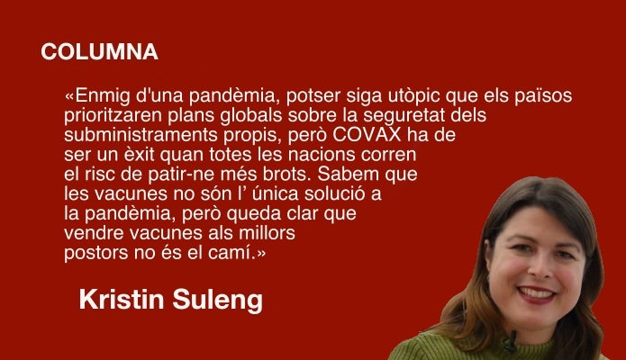 COVAX «washing» i nacionalisme vacunal