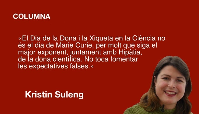 Hui no és el dia de Marie Curie 