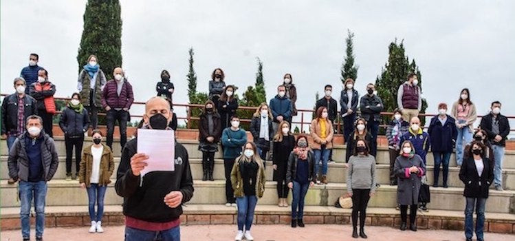 Lectura del comunicat del claustre de l'IES Clot del Moro de Sagunt | IES Clot del Moro