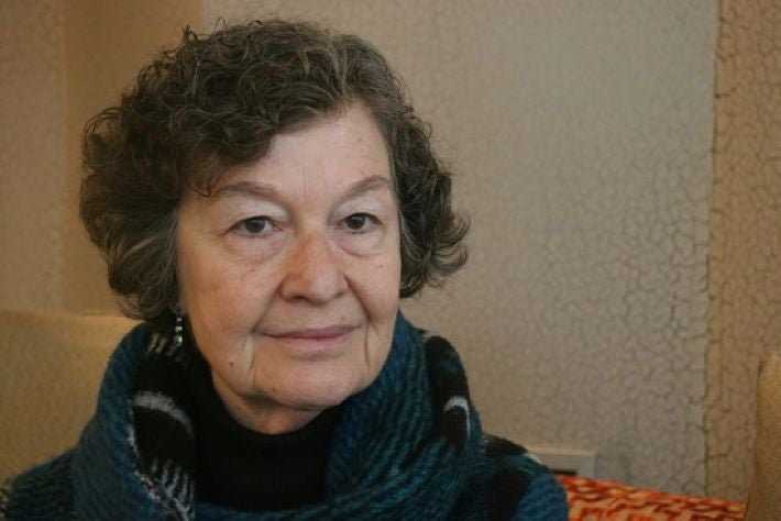 Primer pla de l'autora de la novel·la 'A l'amic escocès', Maria Barbal, el 21 de gener del 2019