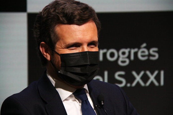 El president del PP, Pablo Casado | Guillem Guardiola | ACN