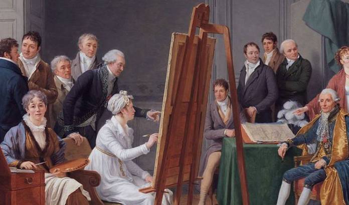 Gabrielle Capet, «L'estudi de Labille-Guiard» (detall), 1808