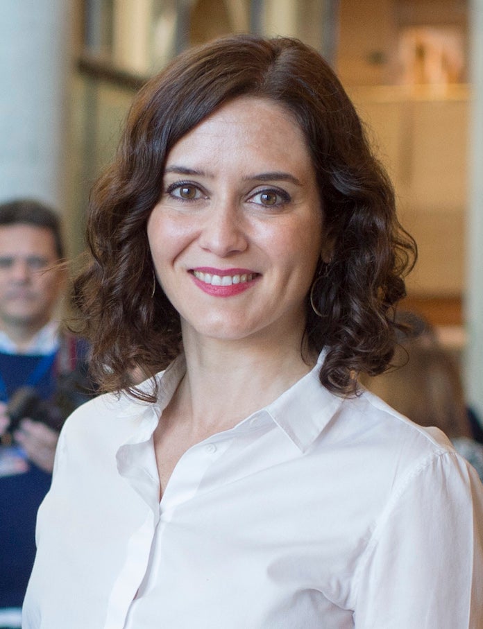 La presidenta de la Comunitat de Madrid, Isabel Díaz Ayuso