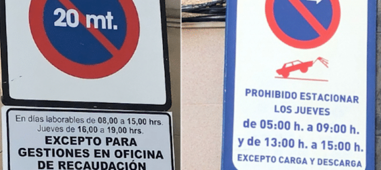 Senyalització a l'Olleria (la Vall d'Albaida)