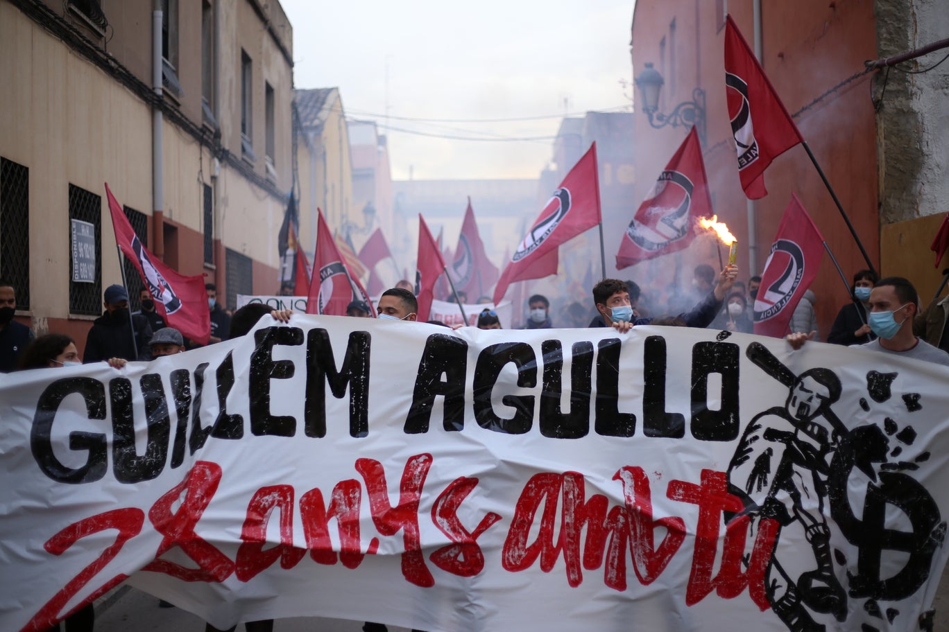 Concentració en memòria de Guillem Agulló