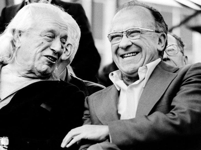 Santiago Carrillo i Rafael Alberti, dos històrics del PCE  | Viquipèdia