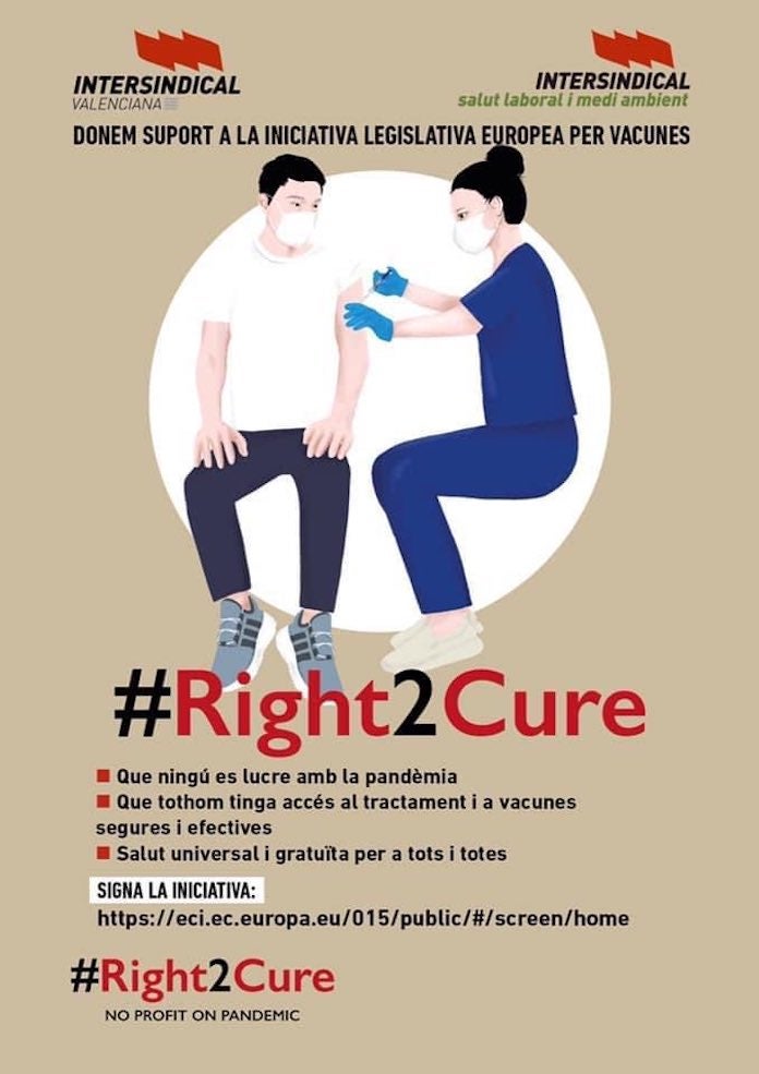 Una campanya europea demana l'alliberament de les patents de les vacunes