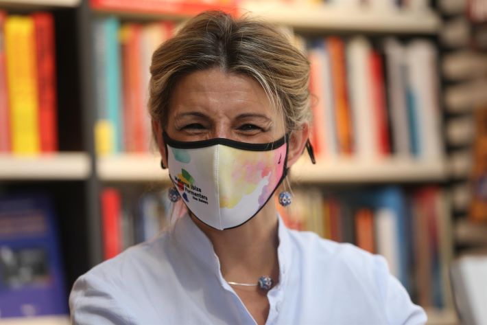 La vicepresidenta tercera i ministra de Treball i Economia Social, Yolanda Díaz