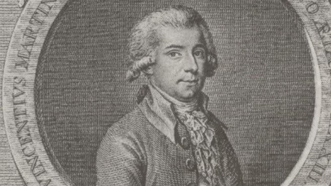 Tal dia com hui del 1754 va nàixer el compositor Vicent Martín i Soler a València