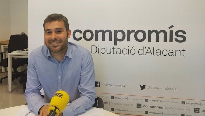 El portaveu de Compromís a la Diputació d'Alacant, Gerard Fullana