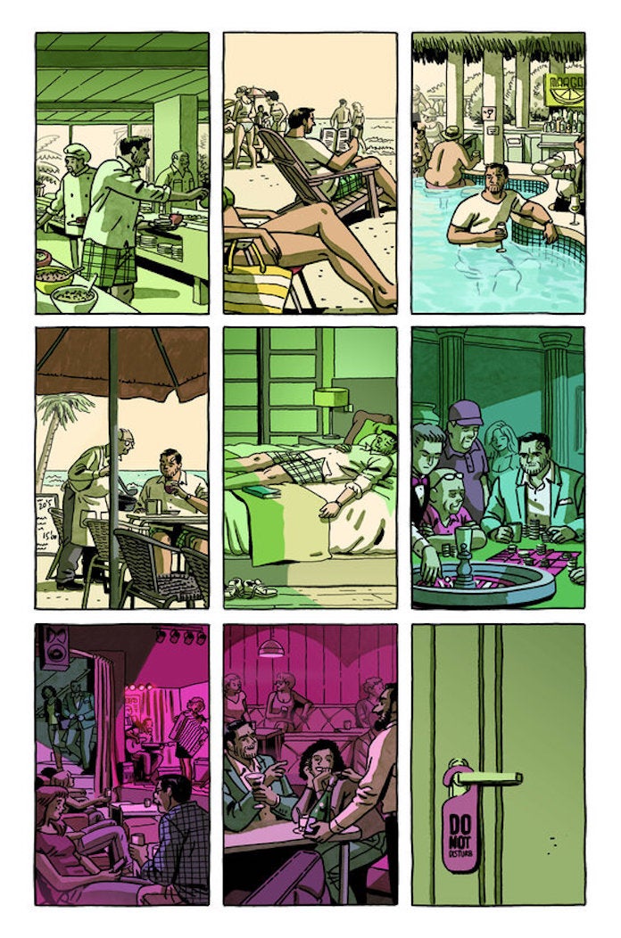 Detall d'una de les pàgines de la història de Batman, de Paco Roca  |  ACN