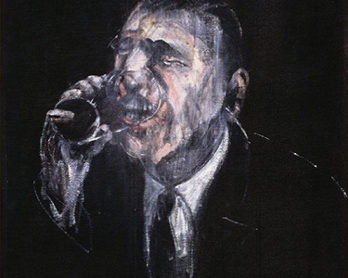 Francis Bacon (Dublín, 1909 - Madrid, 1992), «Home bevent» (detall) , 1955