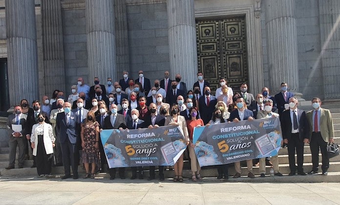 Organitzen un acte per la defensa i recuperació del dret civil valencià al Congrés dels Diputats
