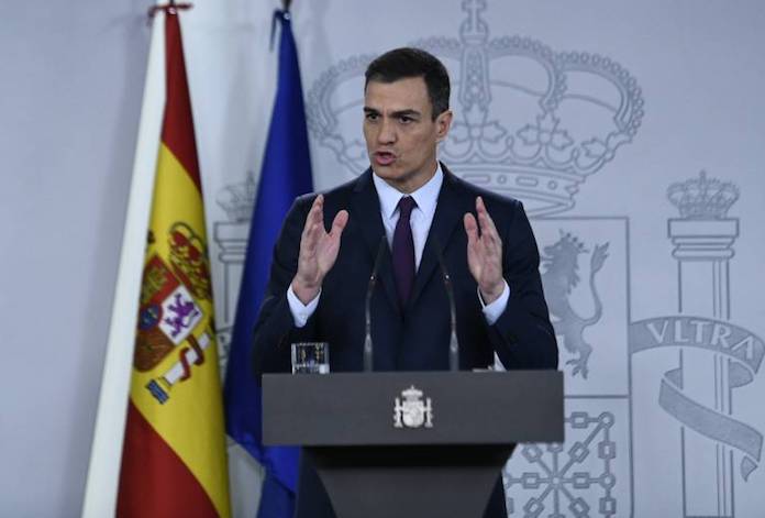 El president del govern espanyol, Pedro Sánchez,