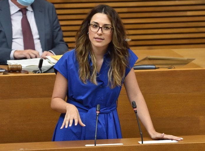 La diputada i portaveu de Compromís en la Comissió d'Indústria i Comerç, Turisme i Noves Tecnologies en les Corts, Aitana Mas